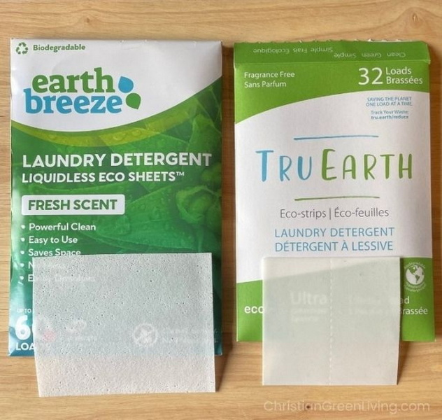 De que s&atilde;o feitas as folhas de lavanderia Earth Breeze?