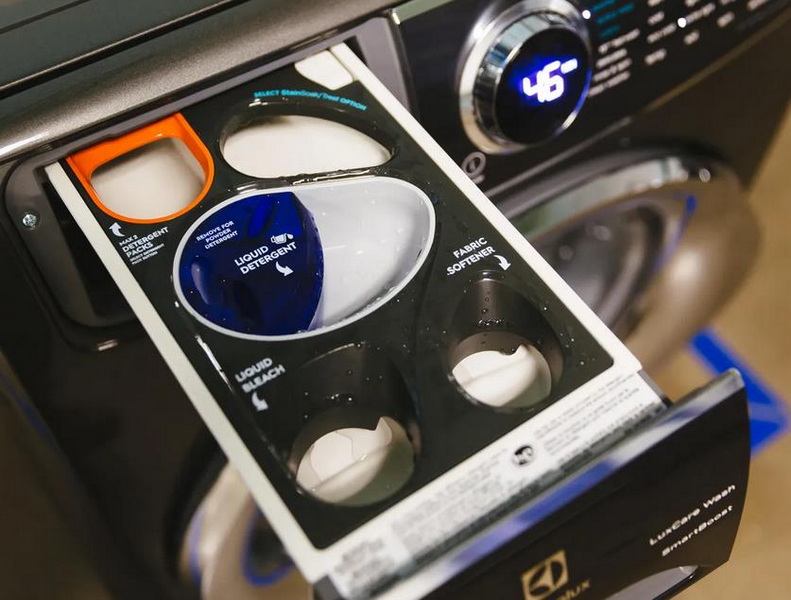 Welke wasmachine voor lading voor de voorkant heeft de podinstelling?